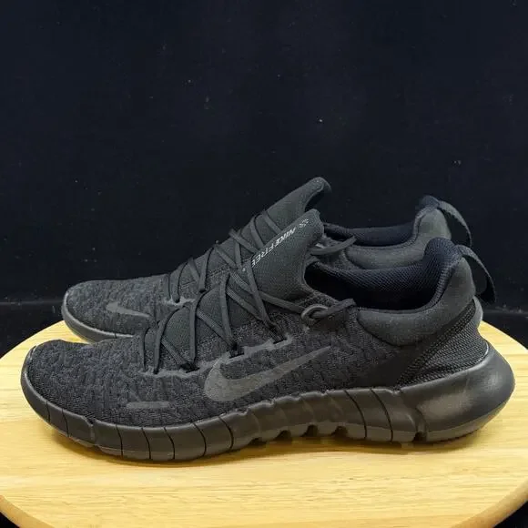 Mens Size 10 Nike Free RN 5.0 Next Nature Black Running Shoes CZ1884 004